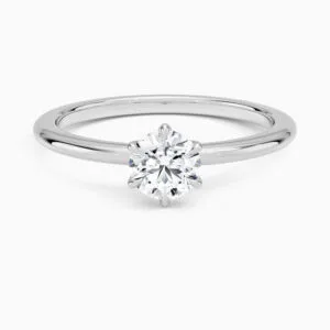 0.50 Karat D Renk Tektaş Pırlanta Yüzük