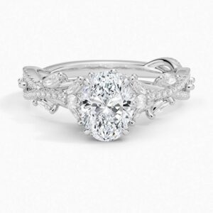 Oval Pırlanta Tektaş ✦ Markiz & Yuvarlak Sonsuz Örgü Tasarım