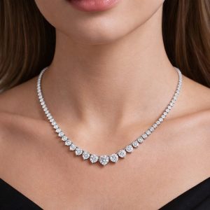 20 karat suzme boy pirlanta suyolu kolyenin boyunda durusu