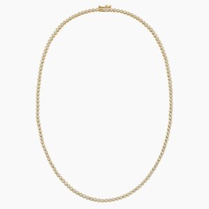 3.50 karat bezel model pirlanta suyolu kolyenin tam gorunusu