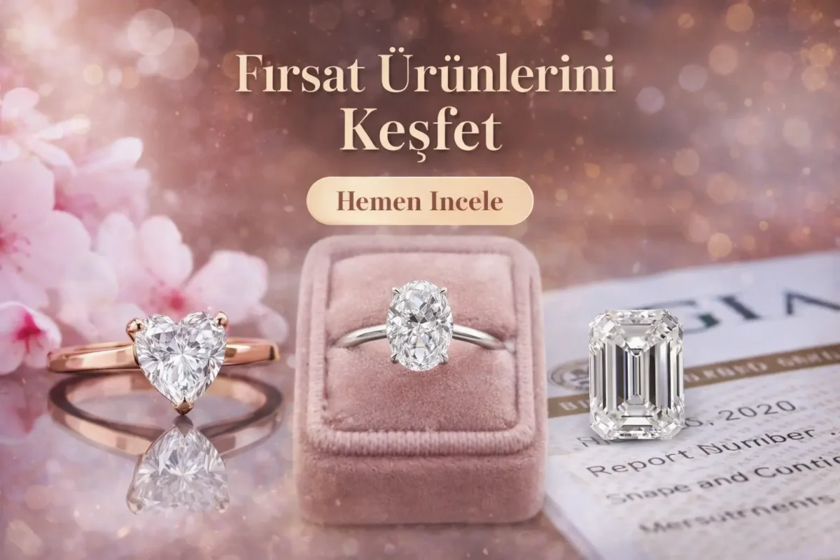 İndirimli tektaş yüzükler oval kalp emerald
