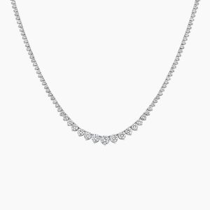 yuvarlak kesim pirlanta tasli suyolu gerdanlik modelinin tas dizilimi detay gorunumu