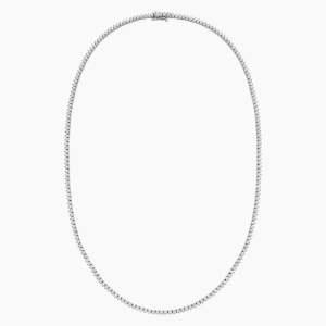 5.50 karat beyaz monturlu pirlanta suyolu gerdanlik modelinin tam gorunusu