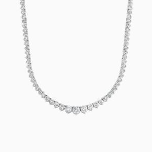 7.50 karat pirlanta suzme boy suyolu gerdanlik modelinin on gorunusu