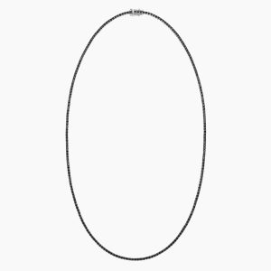 siyah pirlanta tasli suyolu kolye modelinin tam gorunusu