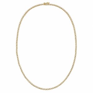 3.50 karat bezel model pirlanta suyolu kolyenin tam gorunusu