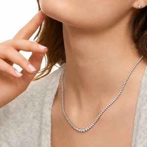7.50 karat pirlanta suzme boy suyolu gerdanligin boyunda durusu