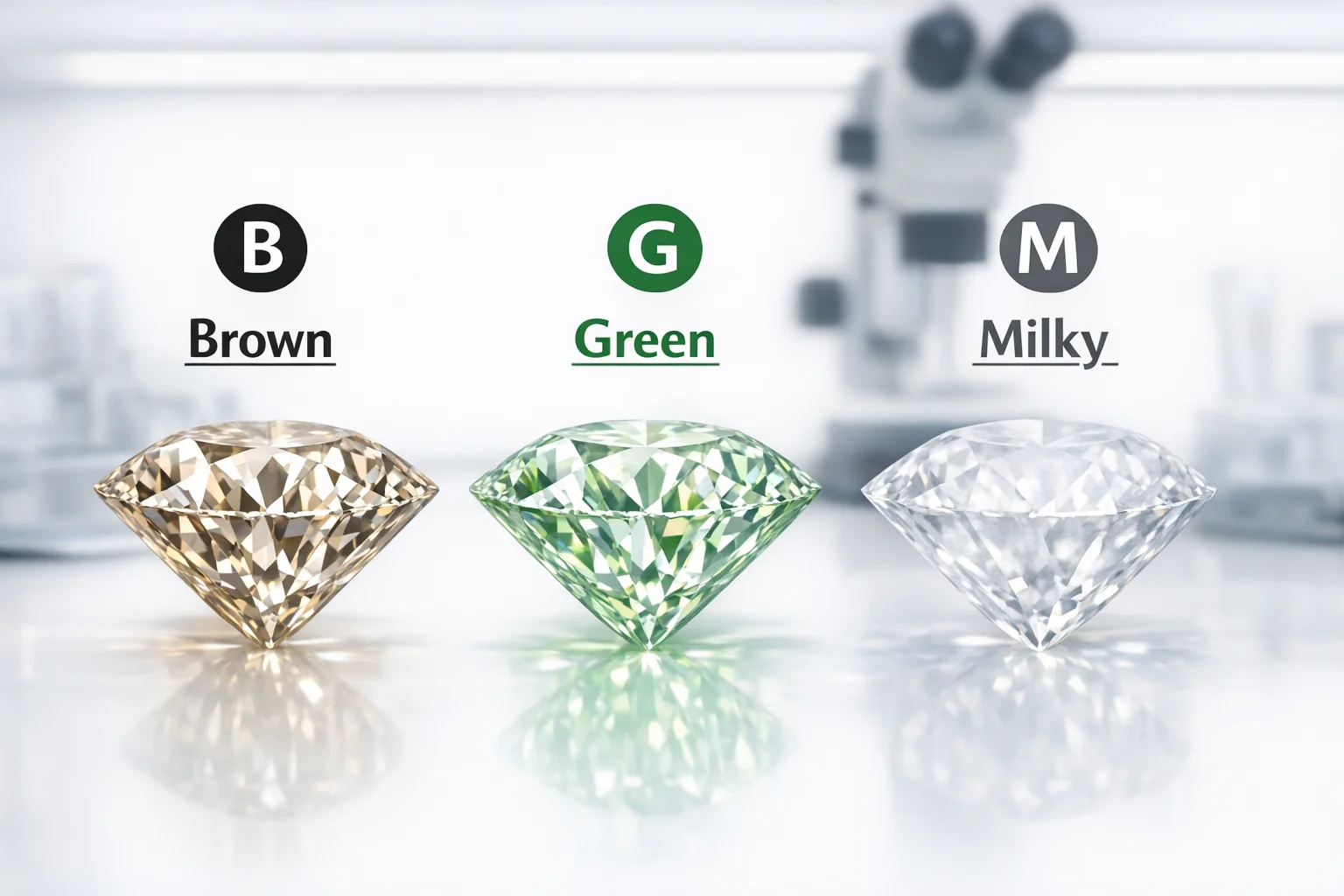 Pırlantada BGM Brown Green Milky açıklama görseli